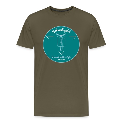 Retro Schwalbedesign - Männer Premium T-Shirt