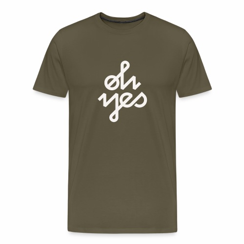Oh yes WHITE - T-shirt Premium Homme