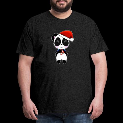 Panda noel bonnet - T-shirt Premium Homme