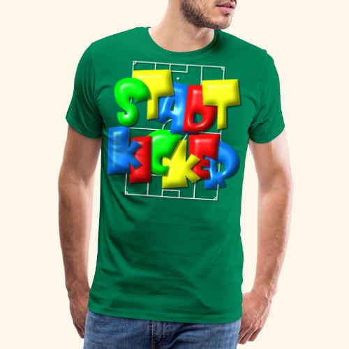 Stadtkicker im Fußballfeld - Balloon-Style - Männer Premium T-Shirt