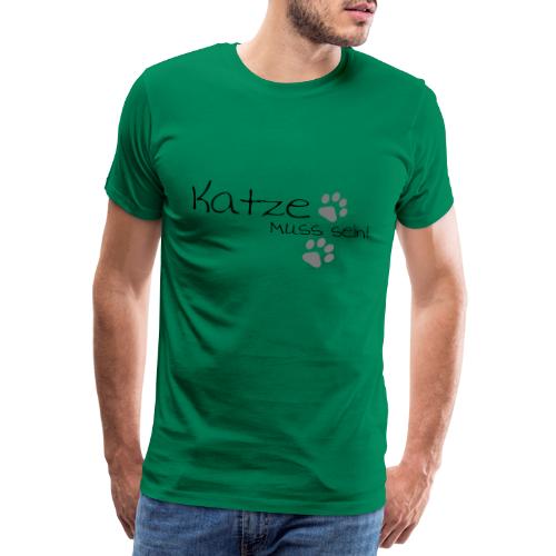 Katze mit Tatzen - Männer Premium T-Shirt