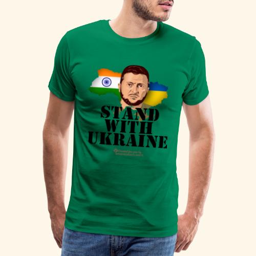 Indien Stand with Ukraine - Männer Premium T-Shirt