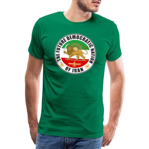 Iranin tunnuksen vanha lippu leijonan kanssa - Miesten premium t-paita