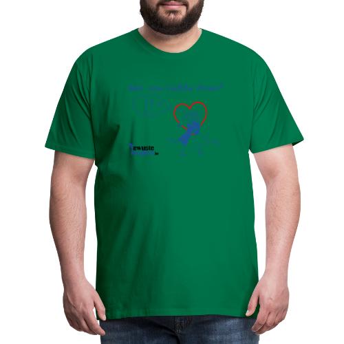 Wat zou liefde doen? (blauw 1) - Mannen Premium T-shirt