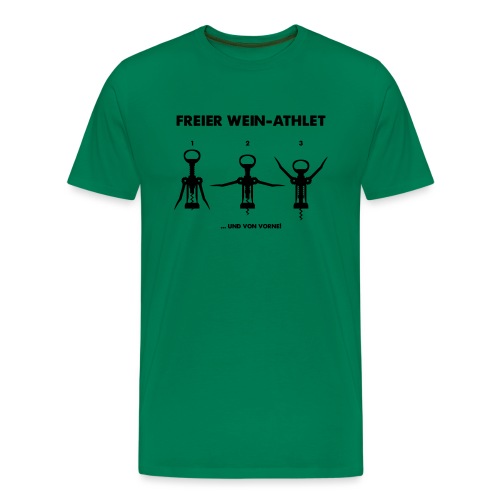 Freier Wein-Athlet - Männer Premium T-Shirt