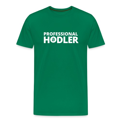 Professional BTC HODLER BIG Black 2 - Men's Premium T-Shirt
