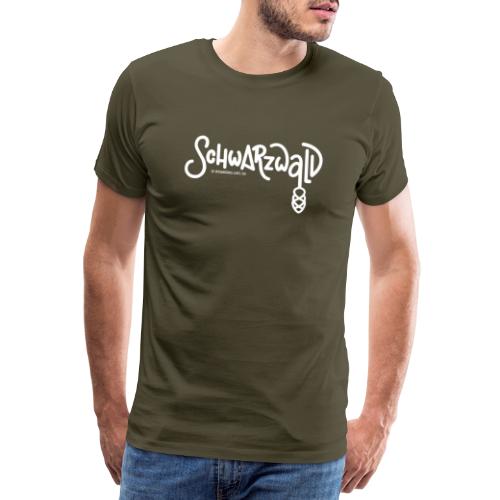Schwarzwald Schriftzug weiß - Männer Premium T-Shirt