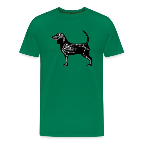 beagle - Premium T-skjorte for menn