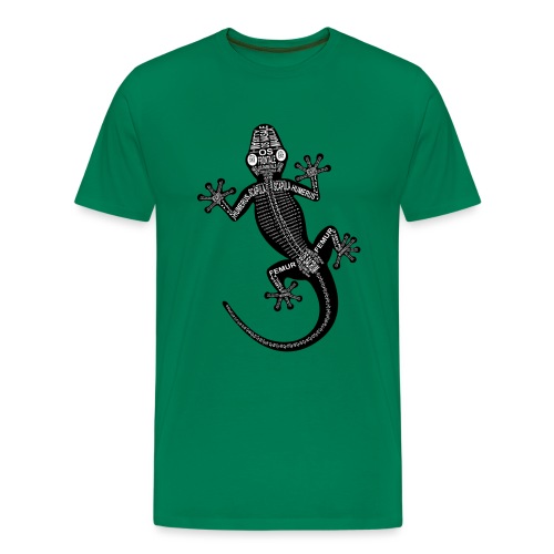 Gecko-Skelett - Koszulka męska Premium