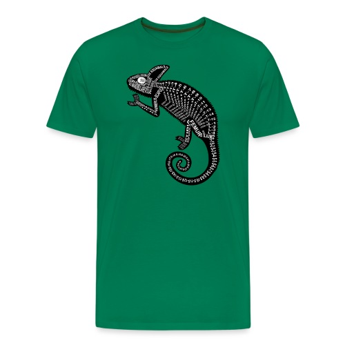 Chameleon Skeleton - Premium T-skjorte for menn