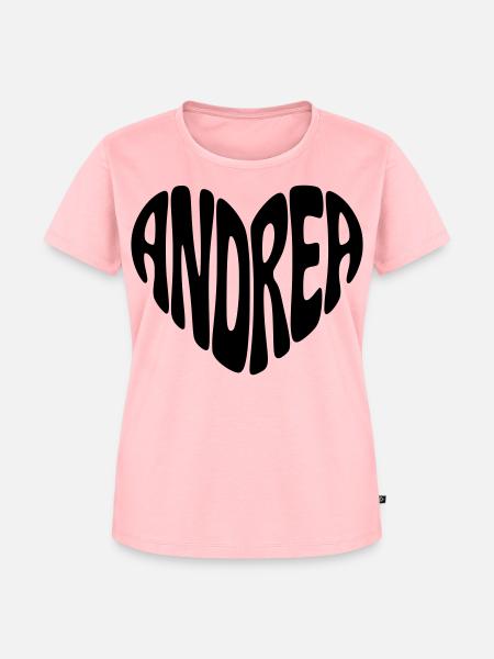 Andrea Herz  - Frauen Premium Bio T-Shirt - Rosa