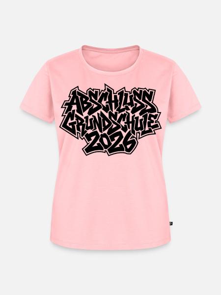 Abschluss Grundschule 2026 Graffiti - Frauen Premium Bio T-Shirt - Rosa