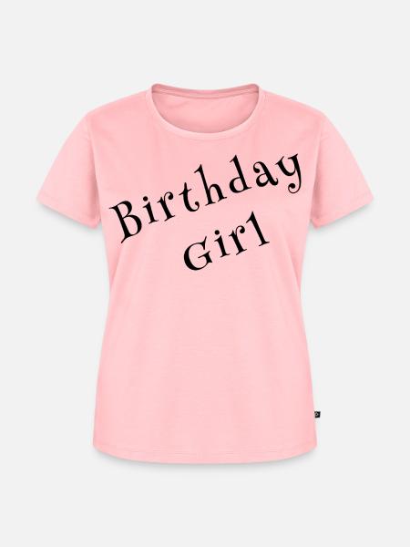 Birthday Girl – Celebration Design - Frauen Premium Bio T-Shirt - Rosa