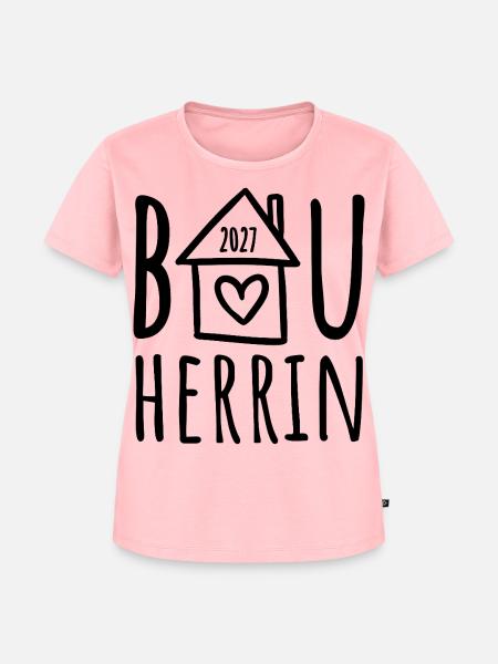Bauherrin 2027 - Frauen Premium Bio T-Shirt - Rosa