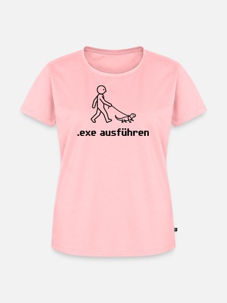 Exe Echse ausfuehren Admin Sysadmin Geschenk - Frauen Premium Bio T-Shirt - Rosa