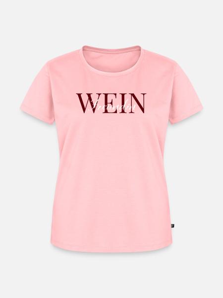 Weinfreundin rot und weiß - Frauen Premium Bio T-Shirt - Rosa
