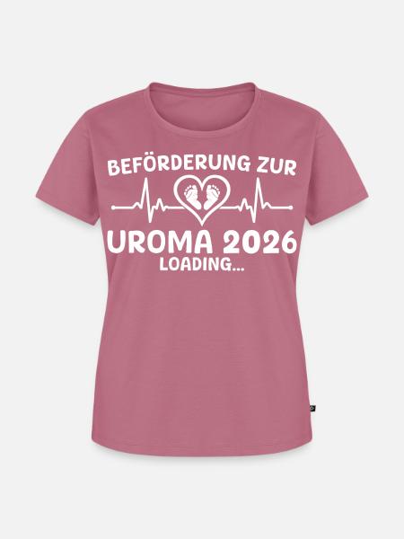 Werdende Uroma 2026 loading - Urgroßmutter - Frauen Premium Bio T-Shirt - Mauve