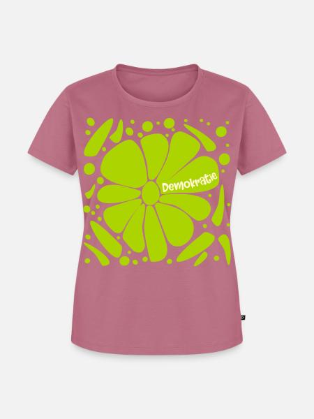 Blumen Demokratie - Frauen Premium Bio T-Shirt - Mauve