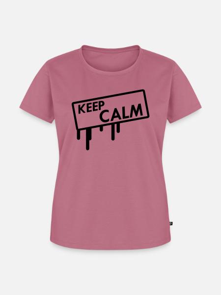keep calm - Frauen Premium Bio T-Shirt - Mauve