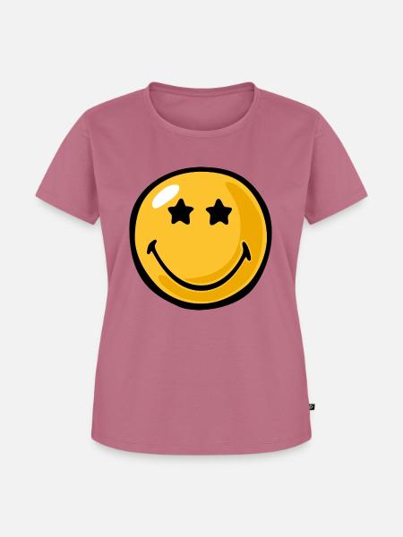 Smiley star eyes - Frauen Premium Bio T-Shirt - Mauve