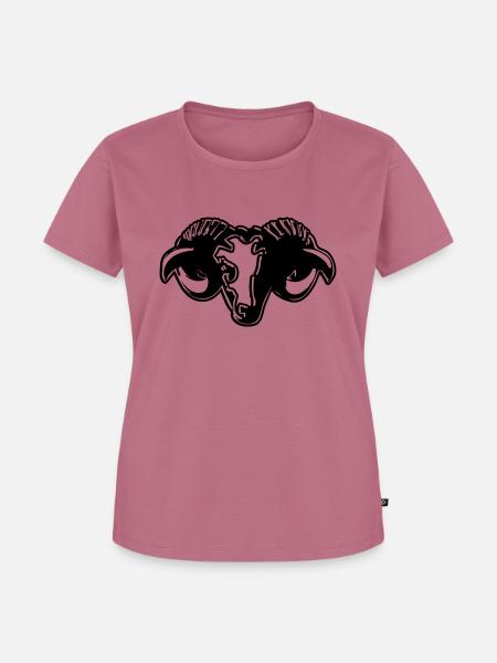 Widder horoskop stilisiert - Frauen Premium Bio T-Shirt - Mauve