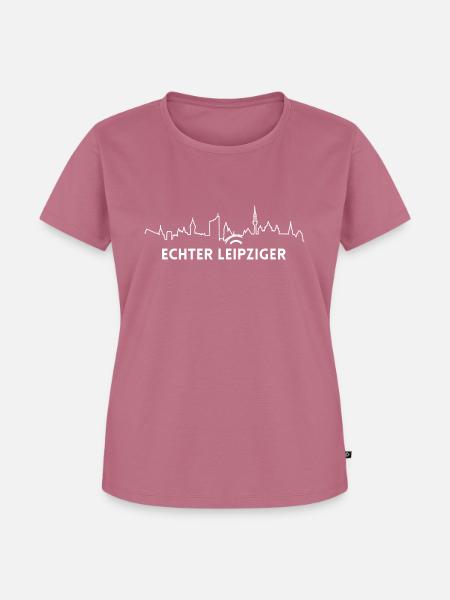 Echter Leipziger - weiß - Frauen Premium Bio T-Shirt - Mauve