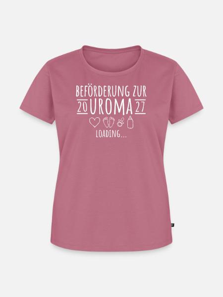 Beförderung zur Uroma 2027 loading - Frauen Premium Bio T-Shirt - Mauve