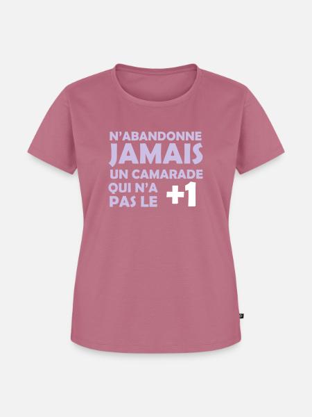 +1 - Women's Premium Organic T-shirt - mauve