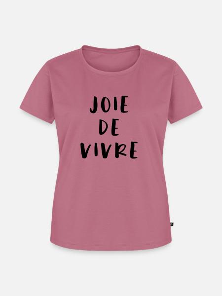 Lebensfreude - Frauen Premium Bio T-Shirt - Mauve
