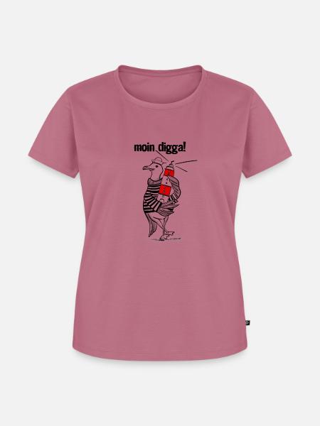 Moin Digga! - Frauen Premium Bio T-Shirt - Mauve