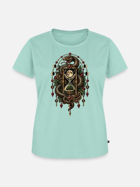 Die Schlange der Zeit - Frauen Premium Bio T-Shirt - Mint