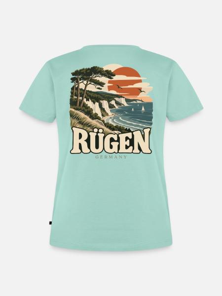 Rügen Germany Baltic Coast - Frauen Premium Bio T-Shirt - Mint 