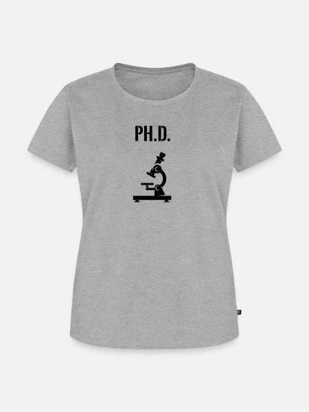 Ph.D. approved - Frauen Premium Bio T-Shirt - Grau meliert