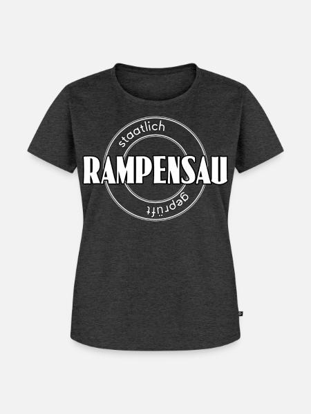 Rampensau - Frauen Premium Bio T-Shirt - Anthrazit meliert