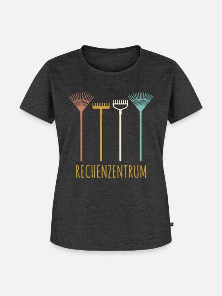 Gärtner Hobbygärtner Rechenzentrum - Frauen Premium Bio T-Shirt - Anthrazit meliert