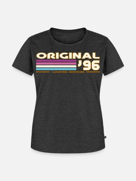 1996 - Frauen Premium Bio T-Shirt - Anthrazit meliert