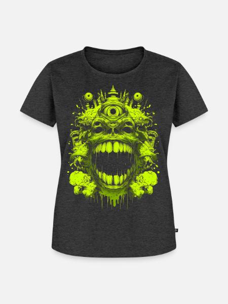 Neon Demon - Frauen Premium Bio T-Shirt - Anthrazit meliert