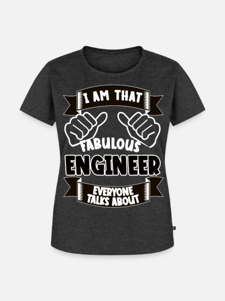Ingenieur Lustiger Spruch Geschenkidee - Frauen Premium Bio T-Shirt - Anthrazit meliert