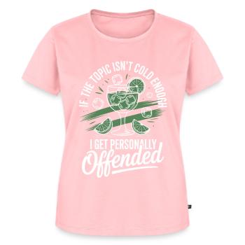 Gin If The Topic Isn't Cold Enough - Women's Premium Organic T-shirt - rose - Front - AI Model Female 172 dark (172cm)