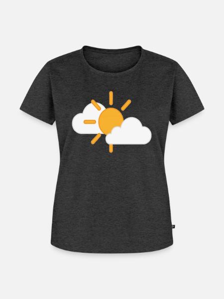 Cloud - Frauen Premium Bio T-Shirt - Anthrazit meliert