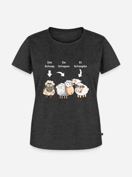 Dat Schap - Frauen Premium Bio T-Shirt - Anthrazit meliert