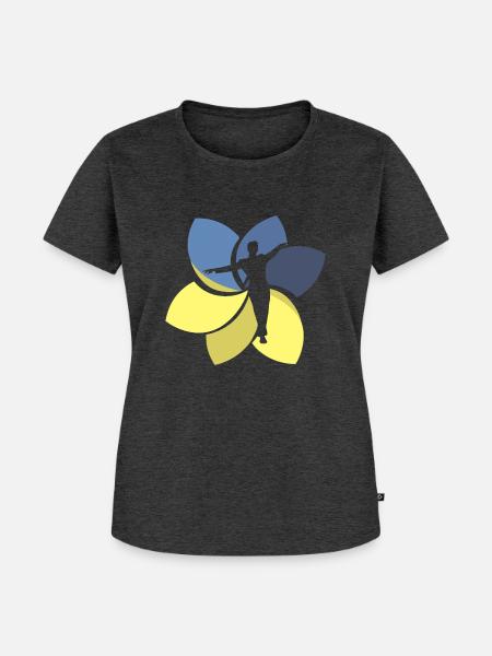 Tanzen Tanzschule Modern - Frauen Premium Bio T-Shirt - Anthrazit meliert
