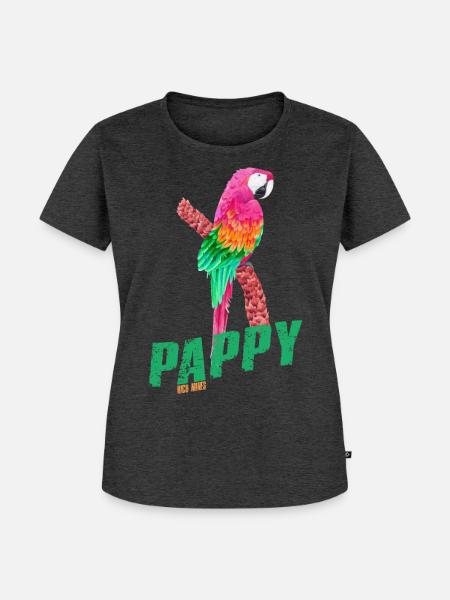 PAPPY - Frauen Premium Bio T-Shirt - Anthrazit meliert