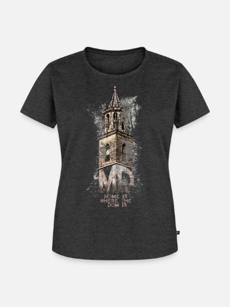 home dom magdeburg md - Frauen Premium Bio T-Shirt - Anthrazit meliert
