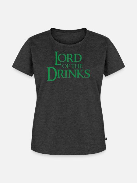 Fantasie Getränke Saga - Frauen Premium Bio T-Shirt - Anthrazit meliert
