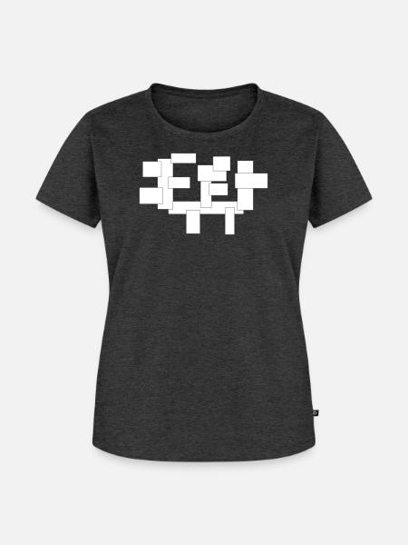 Rechtecke sind einfach Quadrate in Komposition - Frauen Premium Bio T-Shirt - Anthrazit meliert