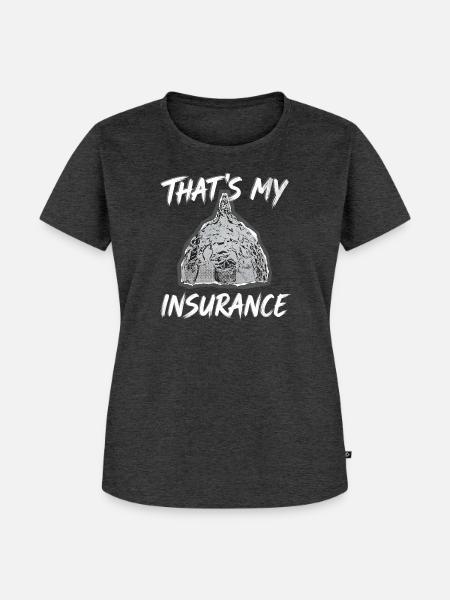 Aluhut Sicherheit - Frauen Premium Bio T-Shirt - Anthrazit meliert