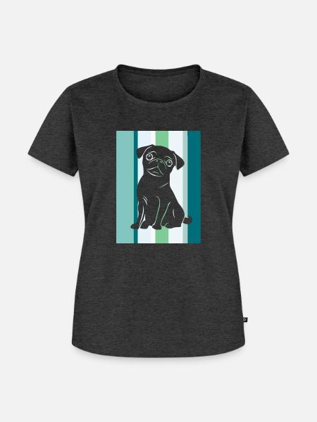 Hund Koeter - Frauen Premium Bio T-Shirt - Anthrazit meliert