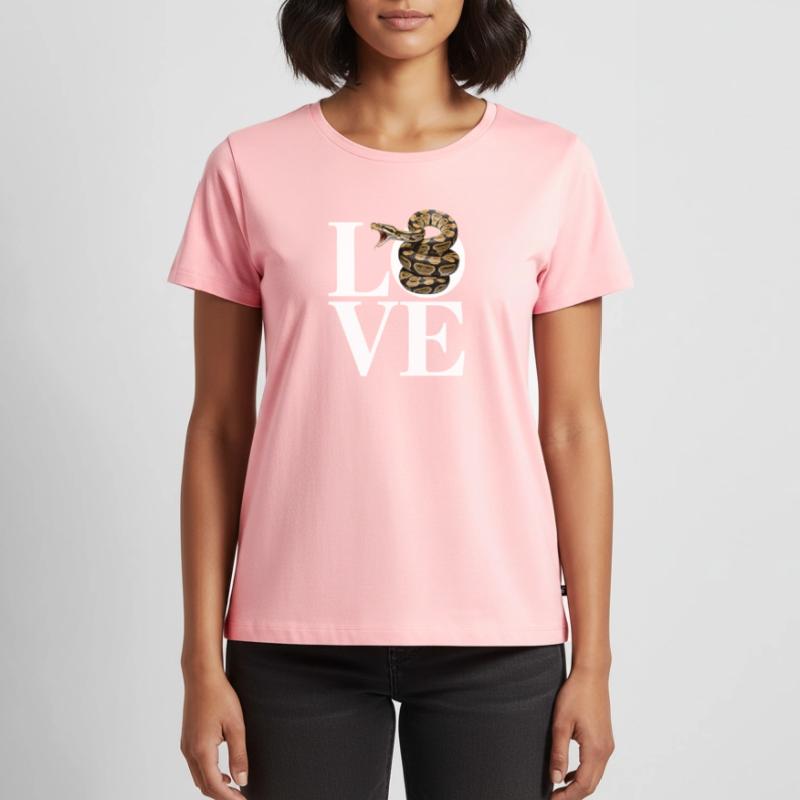 King Python Snakes LOVE Terrarium Python Women's Premium Organic T-shirt