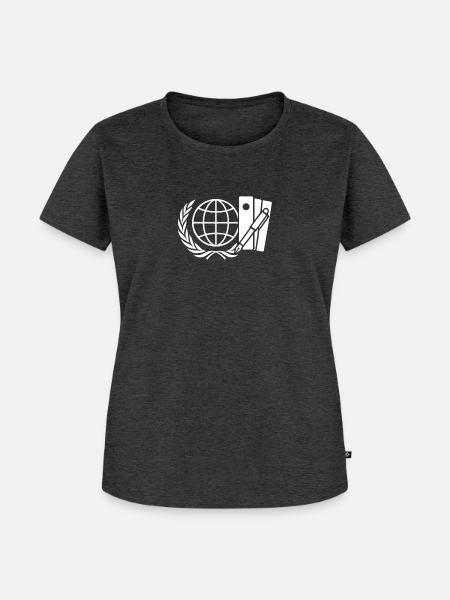 Verwaltungsbeamte ohne Grenzen - Frauen Premium Bio T-Shirt - Anthrazit meliert